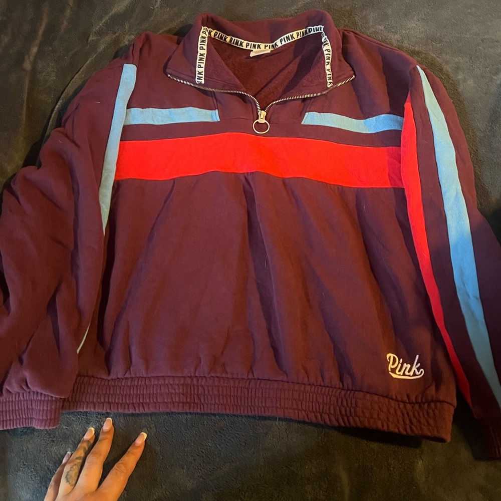 Victoria's Secret Pink Maroon Pullover
